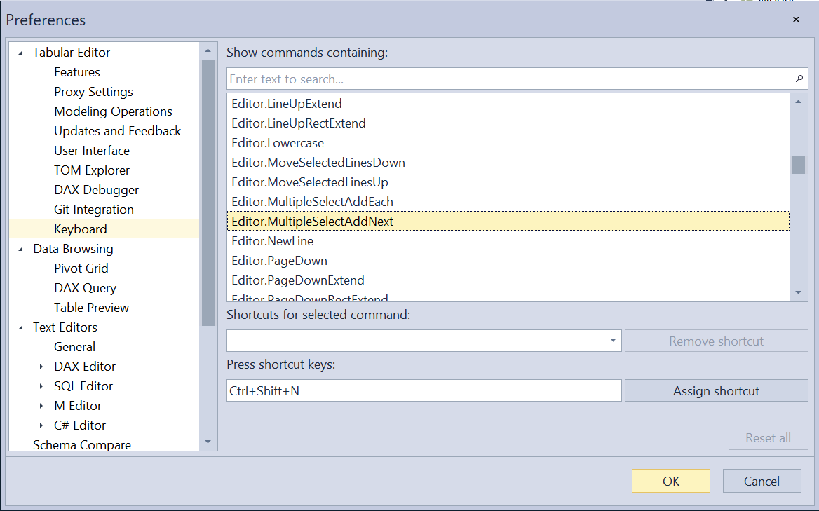 Keyboard mappings